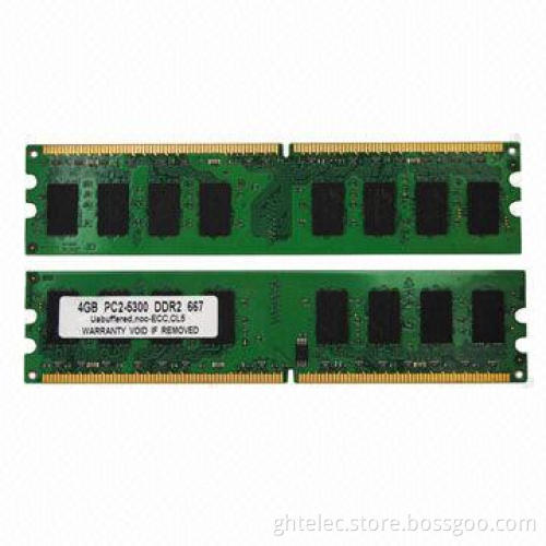 Full Compatible Low-density DDR2 4GB 667MHz RAM Memory for Desktop/Work with Motherboard/FCC/CE Mark